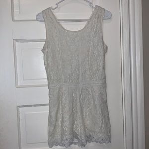 White lace romper